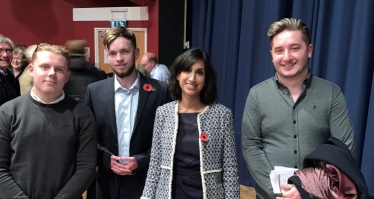 Claire Coutinho with some of the East Surrey Young Conservatives